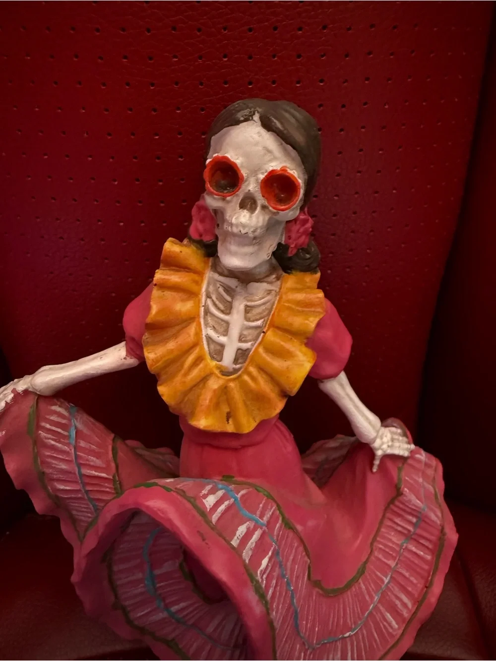 Day of the Dead Skeleton Mariachi & Dancer Figurine Set